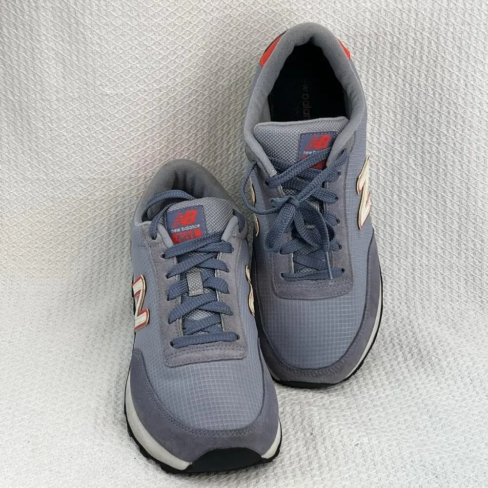 New Balance 501 WL501SRB Gray Red Sneakers Women’s Size 9 EU 40 Running
